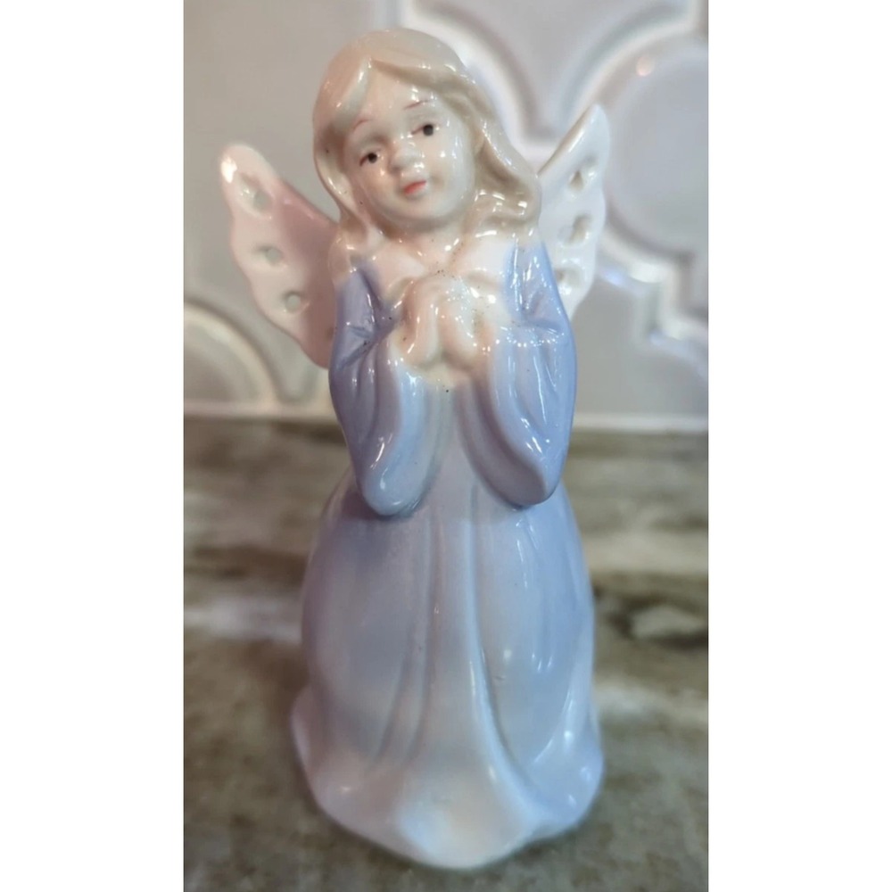 Vintage 1994 House of LLoyd Victorian Lady Porcelain Girl Angel Blue Figurine - Picture 5 of 11